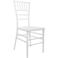Flash Furniture RSCHI-W Advantage White Resin Chiavari Chair